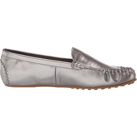 Aerosoles Womens Gunmetal Combo Closed Rounded Toe Over Drive Flats Loafer - Picture 6 of 7